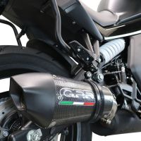 GPR exhaust compatible with  Cf Moto 650 Gt 2022-2024, GP Evo4 Poppy, Homologated legal slip-on exhaust including removable db killer and link pipe 