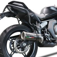 GPR exhaust compatible with  Cf Moto 650 Gt 2022-2024, M3 Poppy , Homologated legal slip-on exhaust including removable db killer and link pipe 