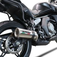 GPR exhaust compatible with  Cf Moto 650 Gt 2022-2024, M3 Inox , Homologated legal slip-on exhaust including removable db killer and link pipe 