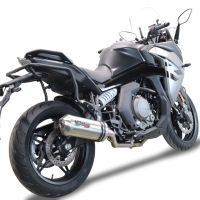 GPR exhaust compatible with  Cf Moto 650 Gt 2022-2024, Satinox , Slip-on exhaust legal for UK and non-EU markets including link pipe and removable db killer 