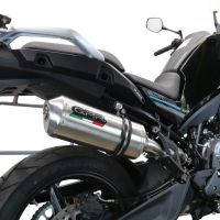 GPR exhaust compatible with  Cf Moto 800 Mt Sport 2022-2024, Satinox , Homologated legal slip-on exhaust including removable db killer and link pipe 