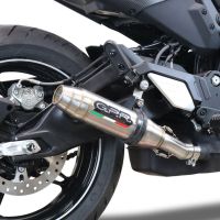 GPR exhaust compatible with  Cf Moto 700 CL-X Sport 2022-2024, Deeptone Inox, Homologated legal slip-on exhaust including removable db killer and link pipe 