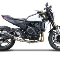 GPR exhaust compatible with  Cf Moto 700 CL-X Adv 2022-2024, Gpe Ann. Poppy, Mid-full system exhaust legal for UK and non-EU markets including removable db killer 