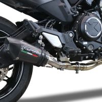 GPR exhaust compatible with  Cf Moto 700 CL-X Adv 2022-2024, Gpe Ann. Poppy, Mid-full system exhaust legal for UK and non-EU markets including removable db killer 