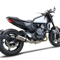 GPR exhaust compatible with  Cf Moto 700 CL-X Adv 2022-2024, M3 Inox , Mid-full system exhaust legal for UK and non-EU markets including removable db killer 