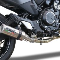 GPR exhaust compatible with  Cf Moto 700 CL-X Heritage  2022-2024, M3 Inox , Mid-full system exhaust legal for UK and non-EU markets including removable db killer 