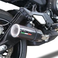 GPR exhaust compatible with  Cf Moto 700 CL-X Sport 2022-2024, M3 Poppy , Homologated legal slip-on exhaust including removable db killer and link pipe 