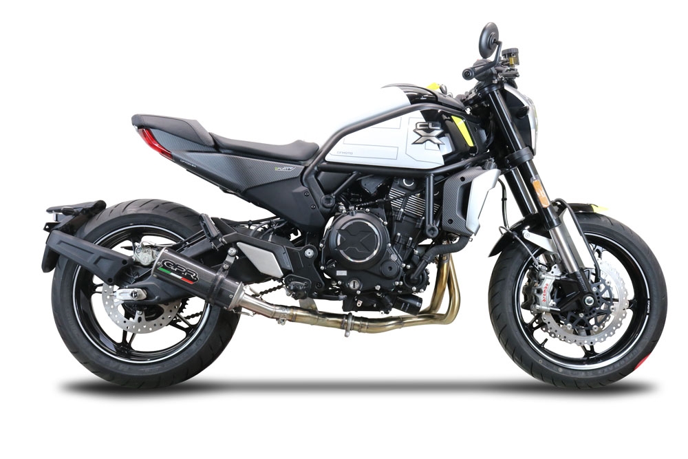 GPR exhaust compatible with  Cf Moto 700 CL-X Heritage  2022-2024, M3 Poppy , Mid-full system exhaust legal for UK and non-EU markets including removable db killer 