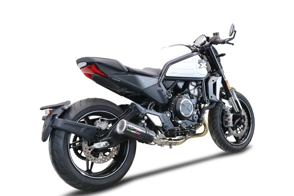 GPR exhaust compatible with  Cf Moto 700 CL-X Heritage  2022-2024, M3 Poppy , Mid-full system exhaust legal for UK and non-EU markets including removable db killer 