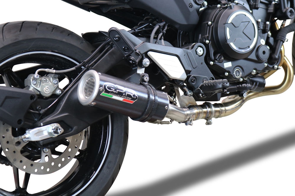 GPR exhaust compatible with  Cf Moto 700 CL-X Heritage  2022-2024, M3 Poppy , Mid-full system exhaust legal for UK and non-EU markets including removable db killer 