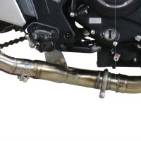 GPR exhaust compatible with  Cf Moto 700 CL-X Heritage  2022-2024, Decatalizzatore, Decat pipe 