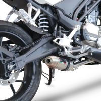 GPR exhaust compatible with  Cf Moto 300 NK 2022-2024, Deeptone Inox, full system exhaust legal for UK and non-EU countries including removable db killer 