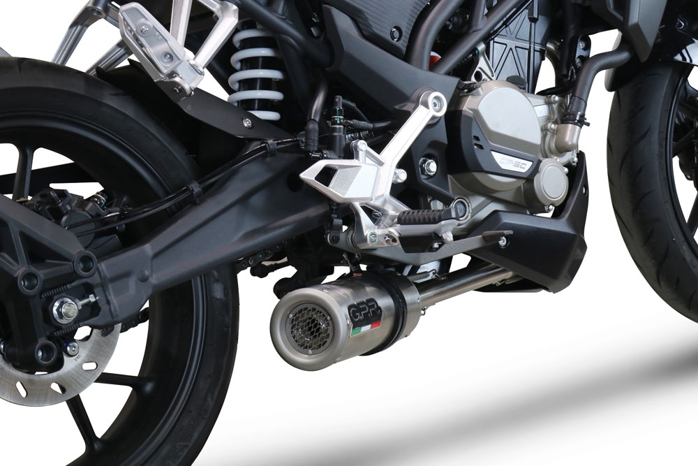 GPR exhaust compatible with  Cf Moto 300 NK 2022-2024, M3 Inox , Homologated legal full system exhaust, including removable db killer and catalyst 