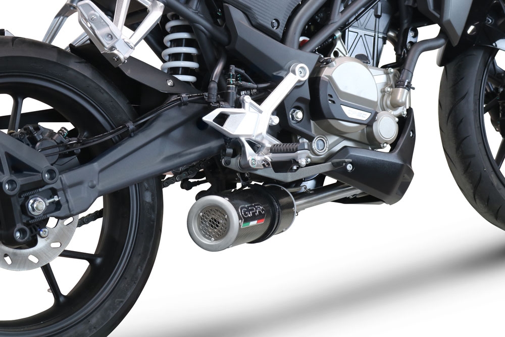 GPR exhaust compatible with  Cf Moto 300 NK 2022-2024, M3 Poppy , full system exhaust legal for UK and non-EU countries including removable db killer 