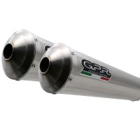 GPR exhaust compatible with  Yamaha MT-01 2005-2011, Inox Tondo, Dual Homologated legal slip-on exhaust including removable db killers and link pipes 