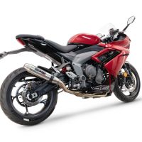 GPR exhaust compatible with  Triumph Daytona 660 2023-2025, Deeptone Inox, Racing full system exhaust  