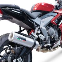 GPR exhaust compatible with  Triumph Daytona 660 2023-2025, M3 Inox , full system exhaust legal for UK and non-EU countries including removable db killer 