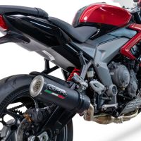 GPR exhaust compatible with  Triumph Daytona 660 2023-2025, M3 Black Titanium, Racing full system exhaust, including removable db killer 