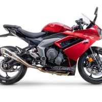 GPR exhaust compatible with  Triumph Daytona 660 2023-2025, Powercone Evo, full system exhaust legal for UK and non-EU countries including removable db killer 