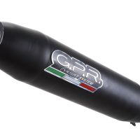 GPR exhaust compatible with  Royal Enfield Classic 350 2021-2023, Deeptone Nero, Slip-on exhaust legal for UK and non-EU markets including link pipe and removable db killer 