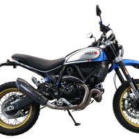 GPR exhaust compatible with  Ducati Scrambler 800 Nightshift -Urban Motard 2021-2022, GP Evo4 Poppy, Homologated legal slip-on exhaust including removable db killer, link pipe and catalyst 