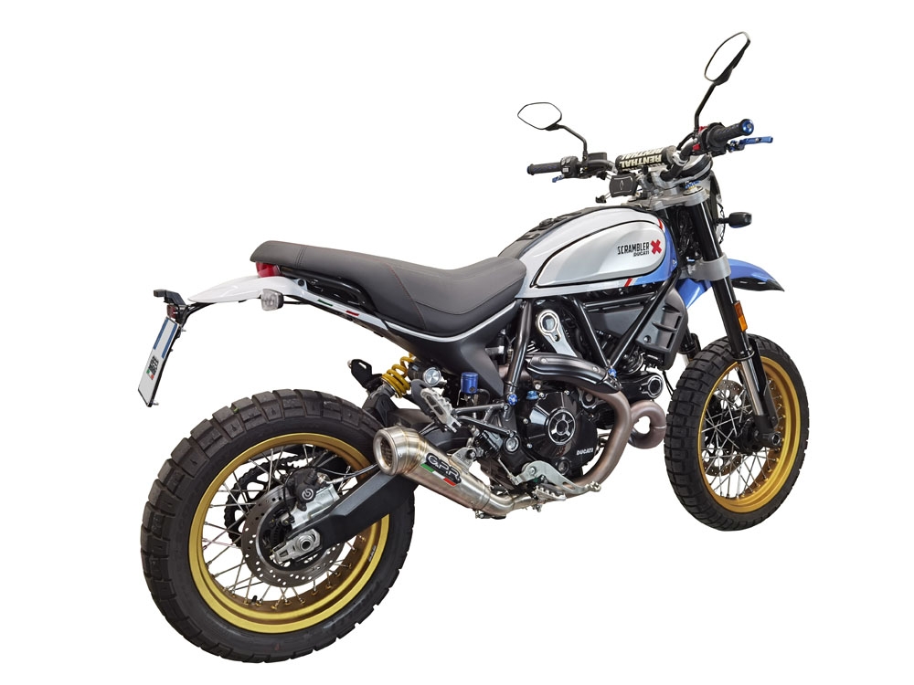 GPR exhaust compatible with  Ducati Scrambler 800 Nightshift -Urban Motard 2021-2022, Powercone Evo, Homologated legal slip-on exhaust including removable db killer, link pipe and catalyst 