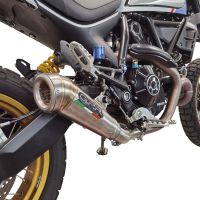 GPR exhaust compatible with  Ducati Scrambler 800 Nightshift -Urban Motard 2021-2022, Powercone Evo, Homologated legal slip-on exhaust including removable db killer, link pipe and catalyst 