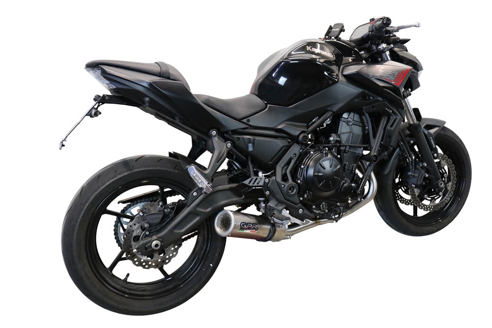 GPR exhaust compatible with  Kawasaki Z 650 2017-2020, M3 Inox , full system exhaust legal for UK and non-EU countries including removable db killer 