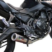 GPR exhaust compatible with  Kawasaki Ninja 650 2017-2020, M3 Inox , Homologated legal full system exhaust, including removable db killer and catalyst 