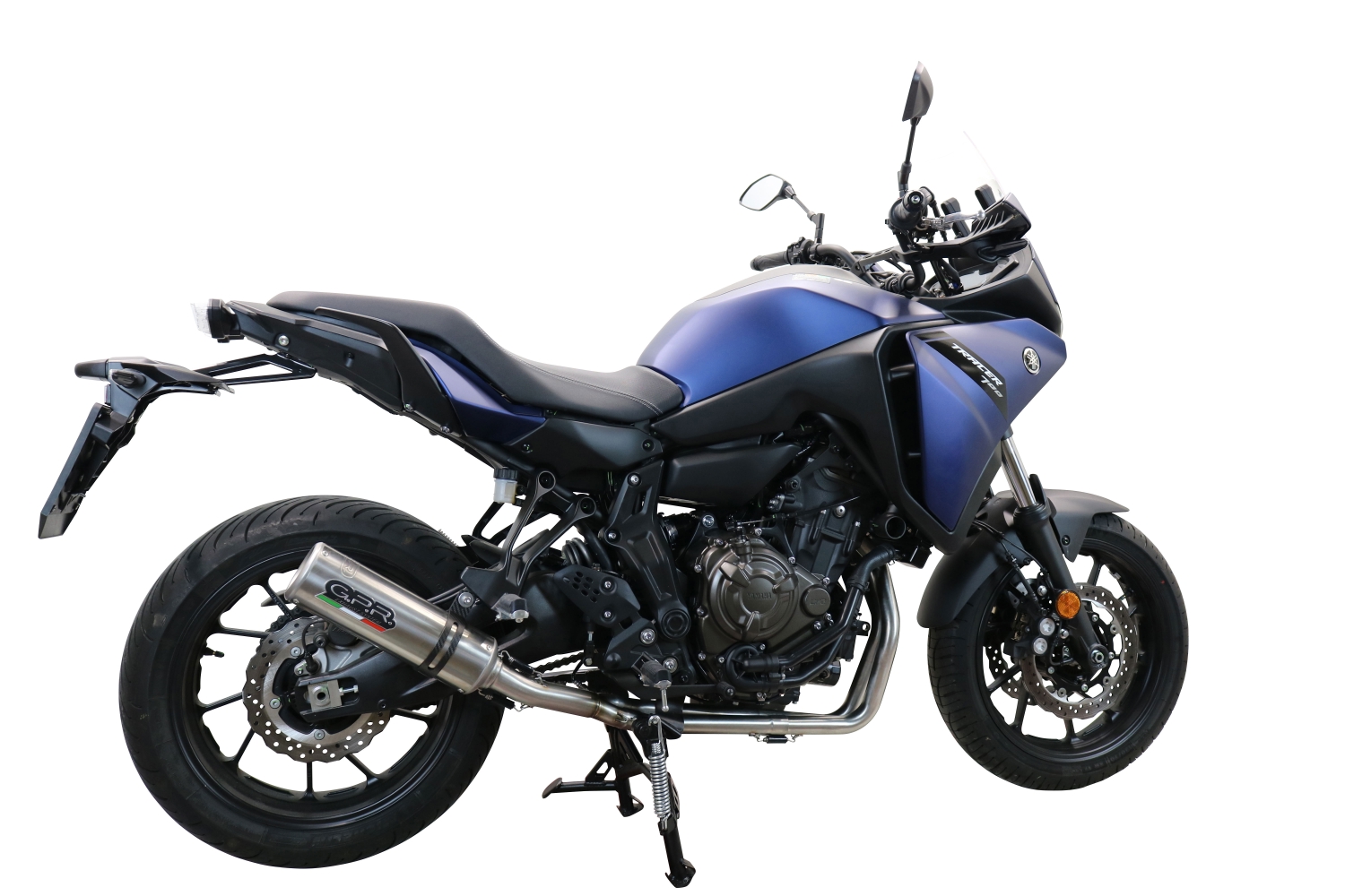 GPR exhaust compatible with  Yamaha Tracer 700 2016-2019, M3 Inox , Homologated legal full system exhaust, including removable db killer and catalyst 