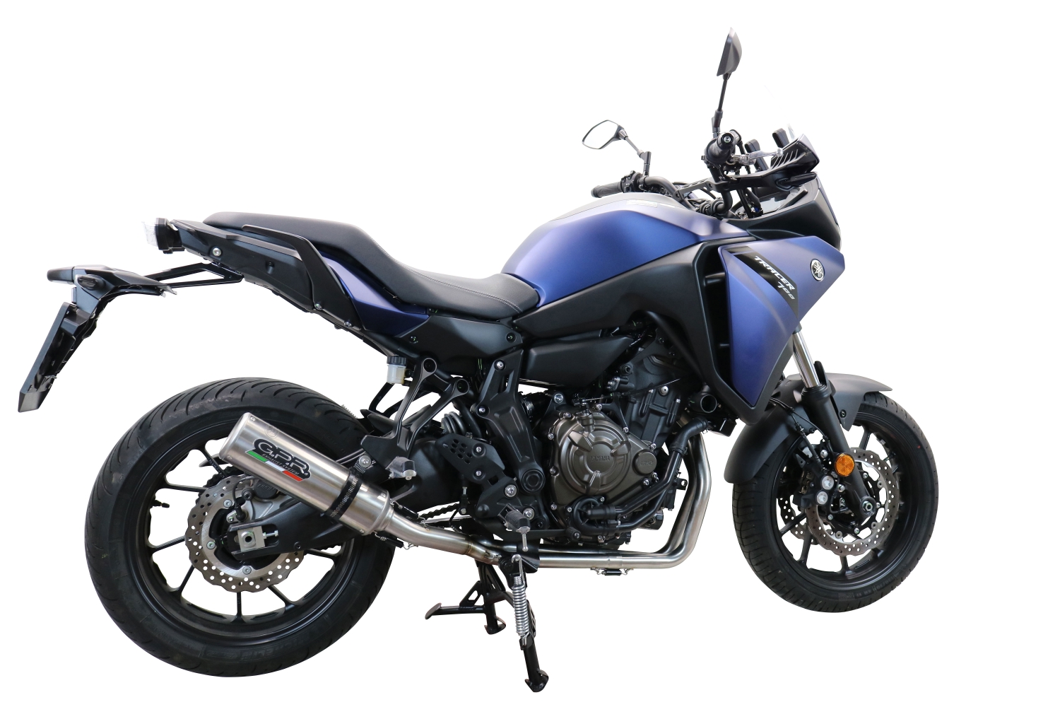 GPR exhaust compatible with  Yamaha Tracer 700 2016-2019, M3 Inox , Homologated legal full system exhaust, including removable db killer and catalyst 