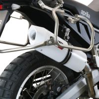 GPR exhaust compatible with  Aprilia Tuareg 660 2021-2024, Albus Evo4, Homologated legal slip-on exhaust including removable db killer and link pipe 