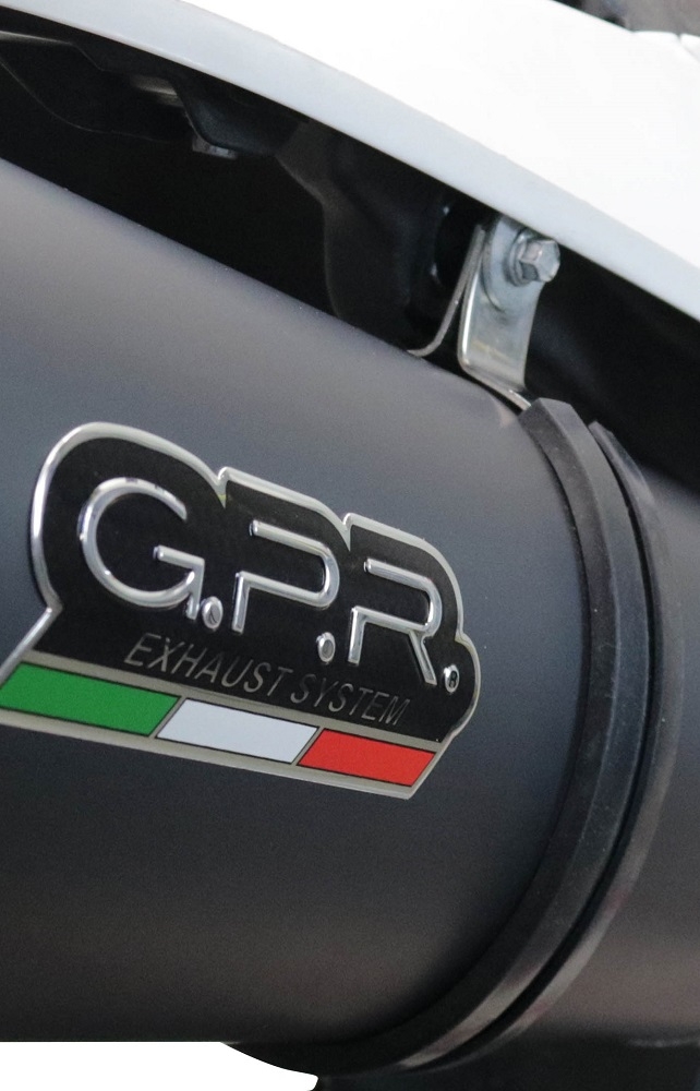 GPR exhaust compatible with  Beta RR 125 4T Enduro 2019-2020, Furore Evo4 Poppy, Homologated legal slip-on exhaust including removable db killer, link pipe and catalyst 