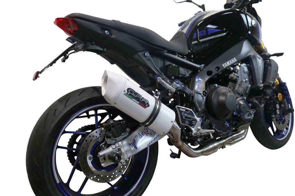 GPR exhaust compatible with  Yamaha Mt-09 2021-2023, Albus Evo4, full system exhaust legal for UK and non-EU countries including removable db killer 