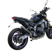 GPR exhaust compatible with  Yamaha Mt-09 2021-2023, M3 Black Titanium, Homologated legal full system exhaust, including removable db killer and catalyst 