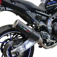 GPR exhaust compatible with  Yamaha Mt-09 2021-2023, M3 Black Titanium, Homologated legal full system exhaust, including removable db killer and catalyst 