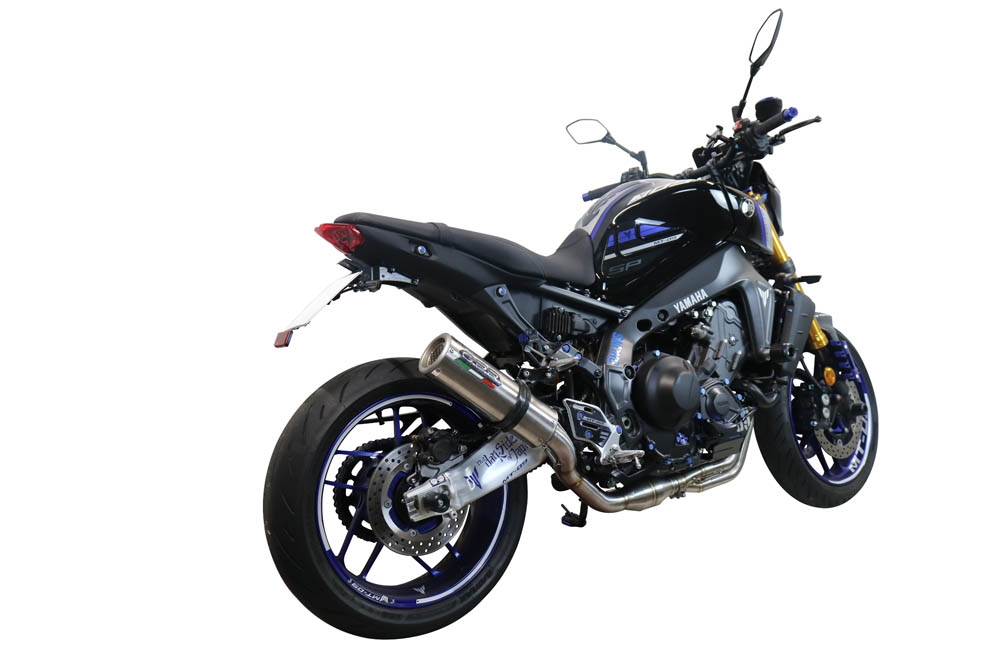 GPR exhaust compatible with  Yamaha Mt-09 2021-2024, M3 Inox , full system exhaust legal for UK and non-EU countries including removable db killer 