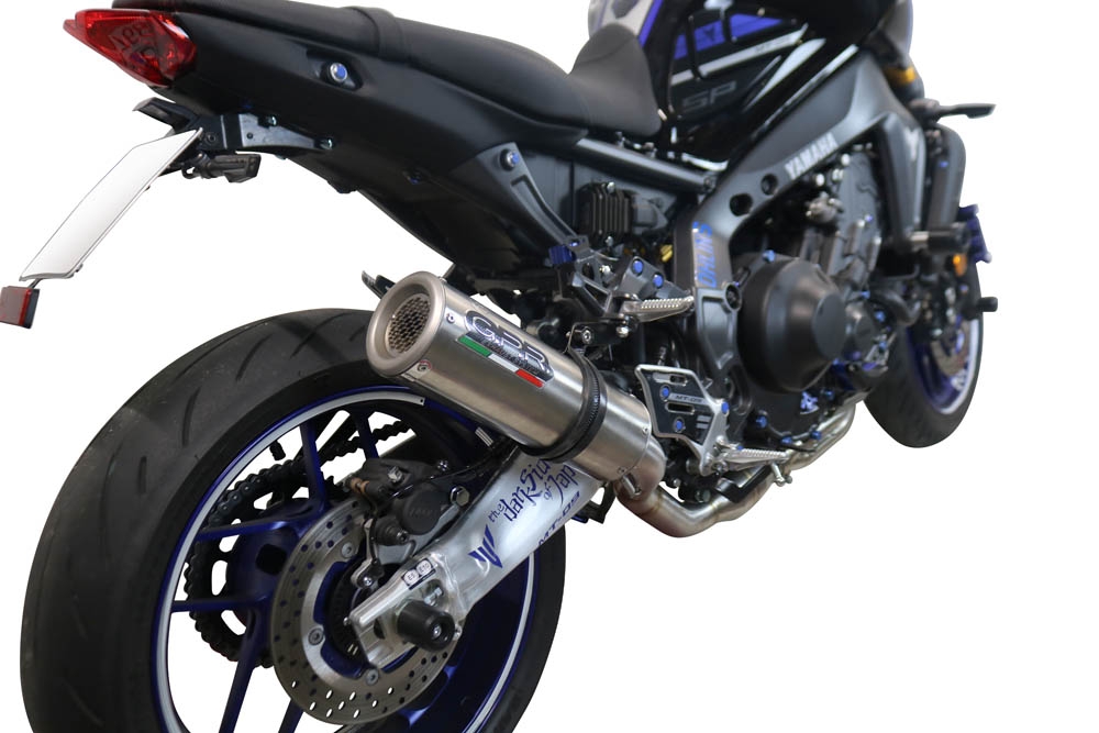 GPR exhaust compatible with  Yamaha Mt-09 2021-2024, M3 Inox , full system exhaust legal for UK and non-EU countries including removable db killer 