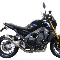 GPR exhaust compatible with  Yamaha Mt-09 2021-2023, Powercone Evo, Homologated legal full system exhaust, including removable db killer and catalyst 