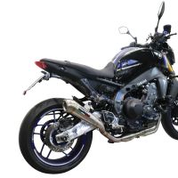 GPR exhaust compatible with  Yamaha Mt-09 2021-2023, Powercone Evo, Homologated legal full system exhaust, including removable db killer and catalyst 