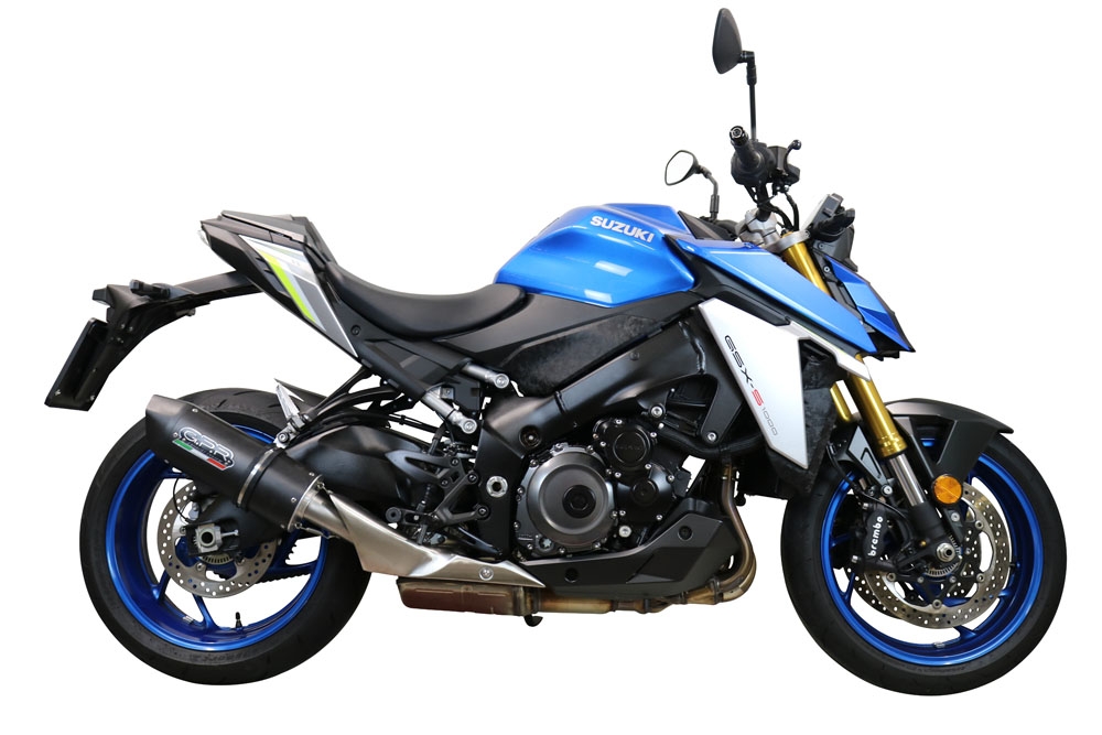 GPR exhaust compatible with  Suzuki Gsx-S 1000  2015-2016, Furore Poppy, Homologated legal slip-on exhaust including removable db killer and link pipe 