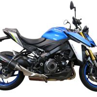 GPR exhaust compatible with  Suzuki Gsx-S 1000  2015-2016, Furore Poppy, Homologated legal slip-on exhaust including removable db killer and link pipe 