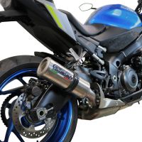 GPR exhaust compatible with  Suzuki Gsx-S 1000  2017-2020, M3 Inox , Homologated legal slip-on exhaust including removable db killer and link pipe 