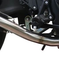 GPR exhaust compatible with  Voge 500R 2021-2024, M3 Poppy, Homologated legal slip-on exhaust including removable db killer and link pipe 