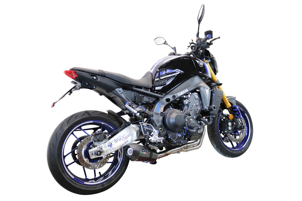 GPR exhaust compatible with  Yamaha Mt-09 2021-2024, Gpe Ann. Poppy, full system exhaust legal for UK and non-EU countries including removable db killer 