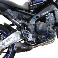 GPR exhaust compatible with  Yamaha Mt-09 2021-2024, Gpe Ann. Poppy, full system exhaust legal for UK and non-EU countries including removable db killer 