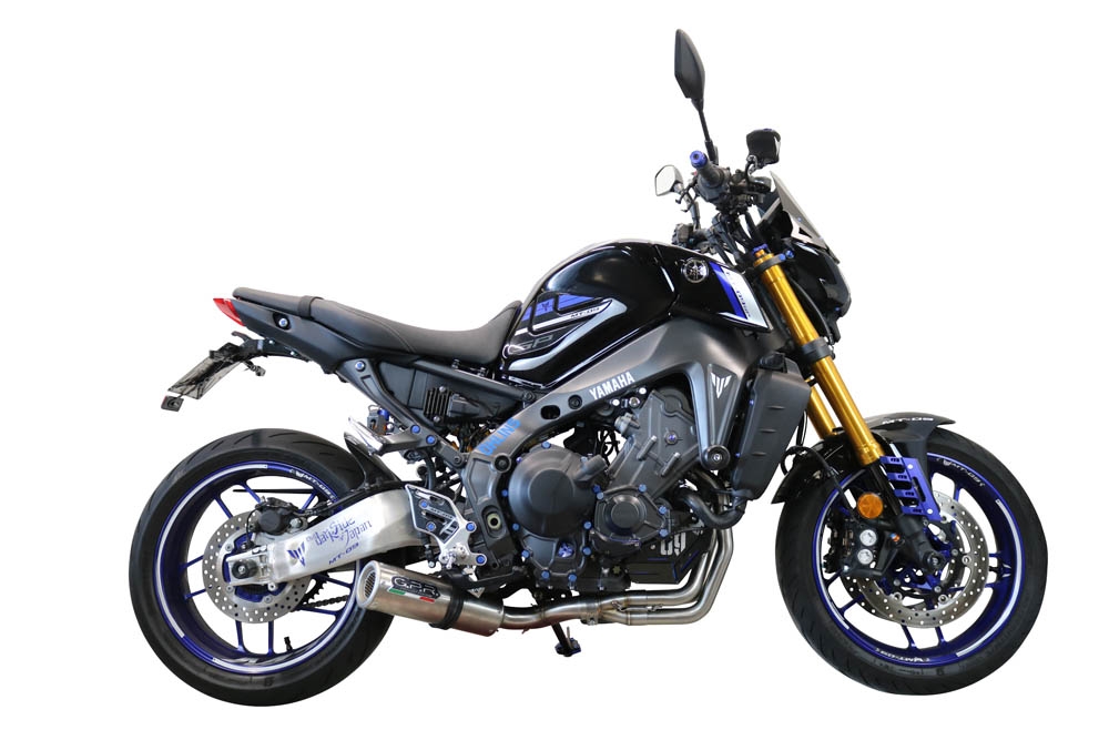 GPR exhaust compatible with  Yamaha Mt-09 2021-2024, M3 Inox , full system exhaust legal for UK and non-EU countries including removable db killer 