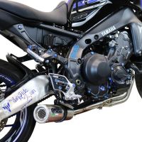 GPR exhaust compatible with  Yamaha Mt-09 2021-2024, M3 Inox , full system exhaust legal for UK and non-EU countries including removable db killer 