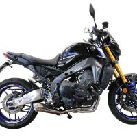 GPR exhaust compatible with  Yamaha Mt-09 2021-2024, Powercone Evo, full system exhaust legal for UK and non-EU countries including removable db killer 