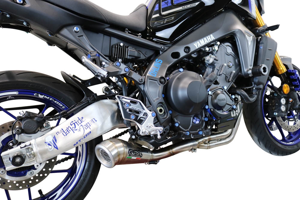 GPR exhaust compatible with  Yamaha Mt-09 2021-2024, Powercone Evo, full system exhaust legal for UK and non-EU countries including removable db killer 